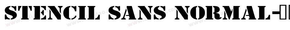 Stencil Sans Normal字体转换